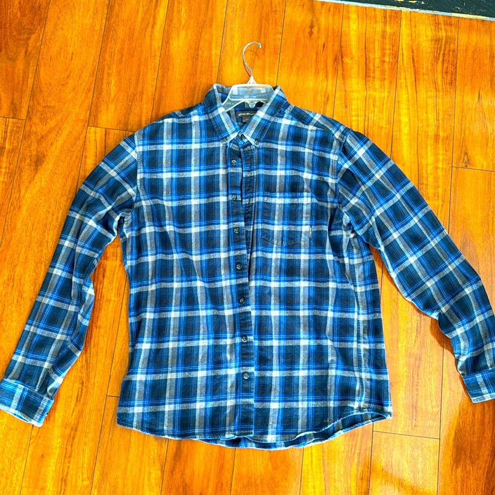 Eddie Bauer Blue Flannel